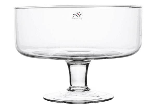 Glasschale BOWL ON FOOT Glas Schale Kelch 17,5 cm, Ø 24