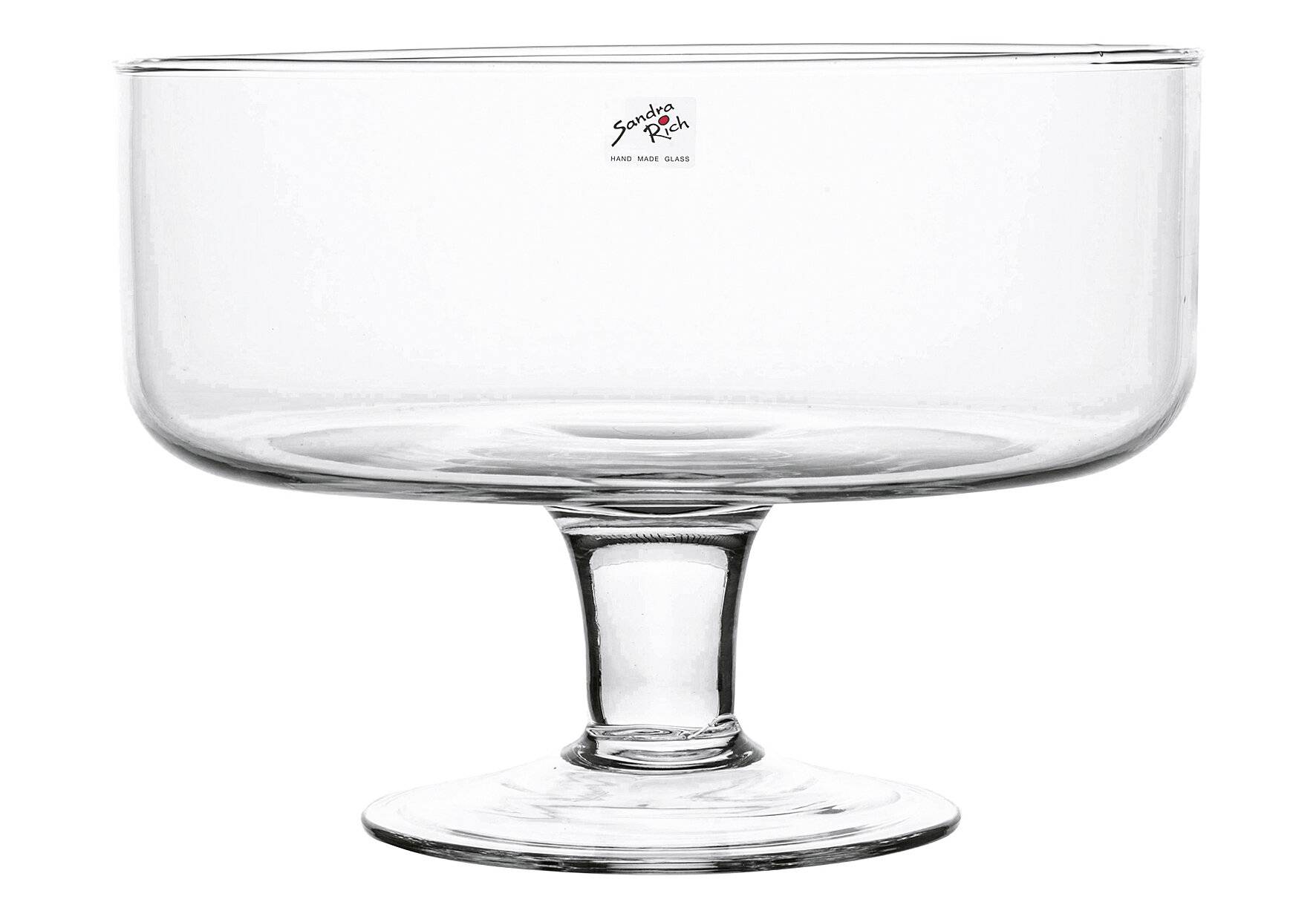 Glasschale BOWL ON FOOT Glas Schale Kelch 17,5 cm, Ø 24-0