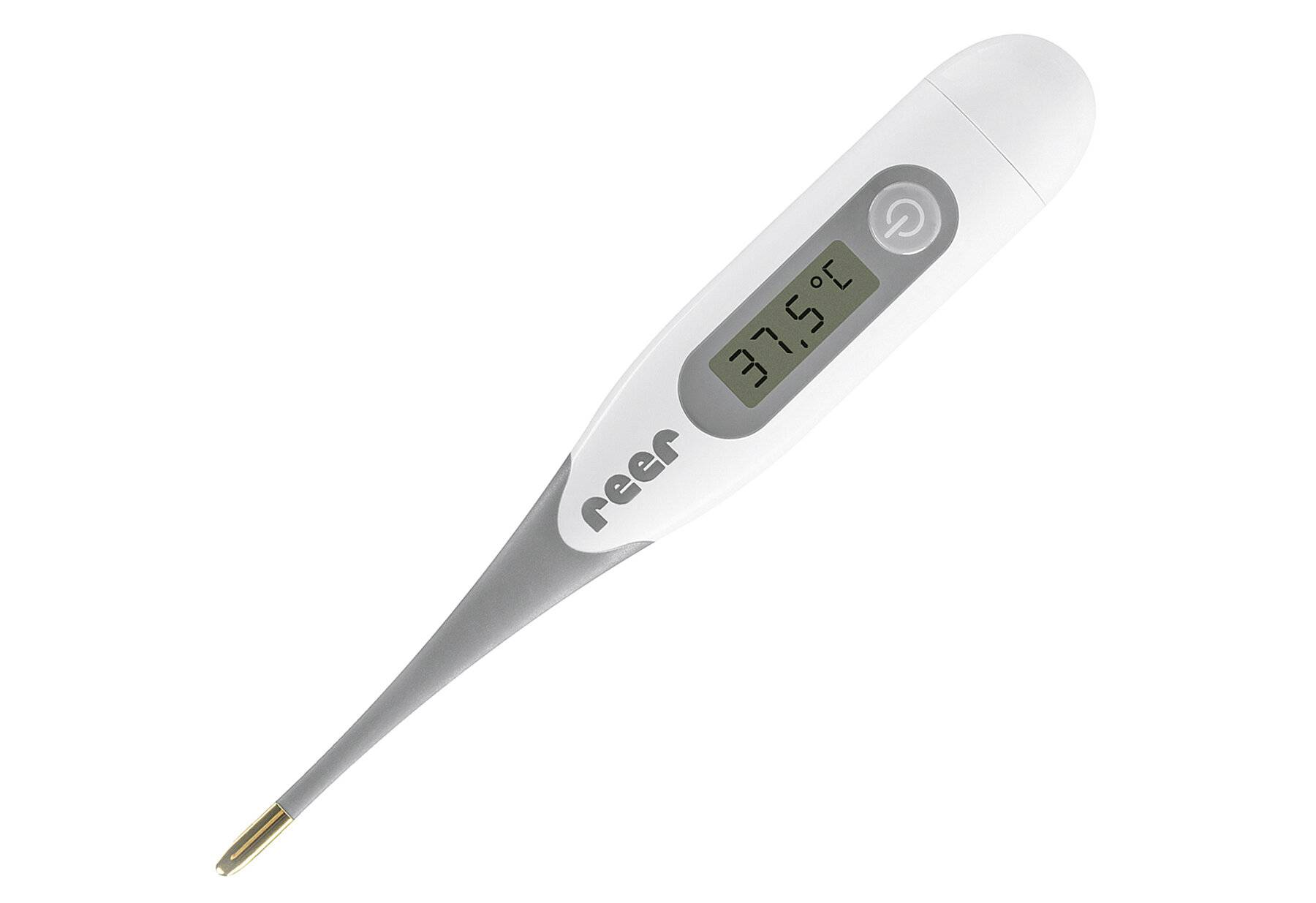 reer ExpressTemp Digitales Fieberthermometer, Messzeit 10 Sekunden, vergoldete flexible-0