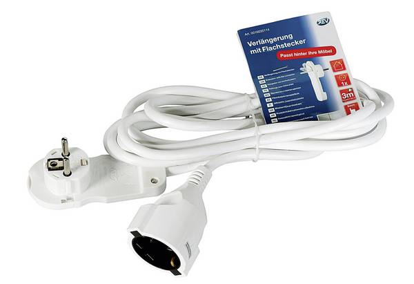 REV 0016035114 Smart, Flachstecker Verlängerung - Flachstecker 8mm, 3m, max.