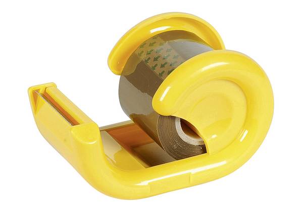 WIHEDÜ Handabroller mit braunem Packband