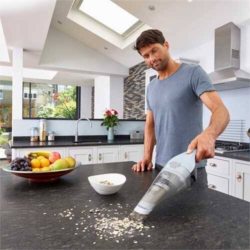 Black & Decker NVC215W - Trocken - Filterung - 882 l/min - Beutellos - 0,385 l - Blau - Grau-1