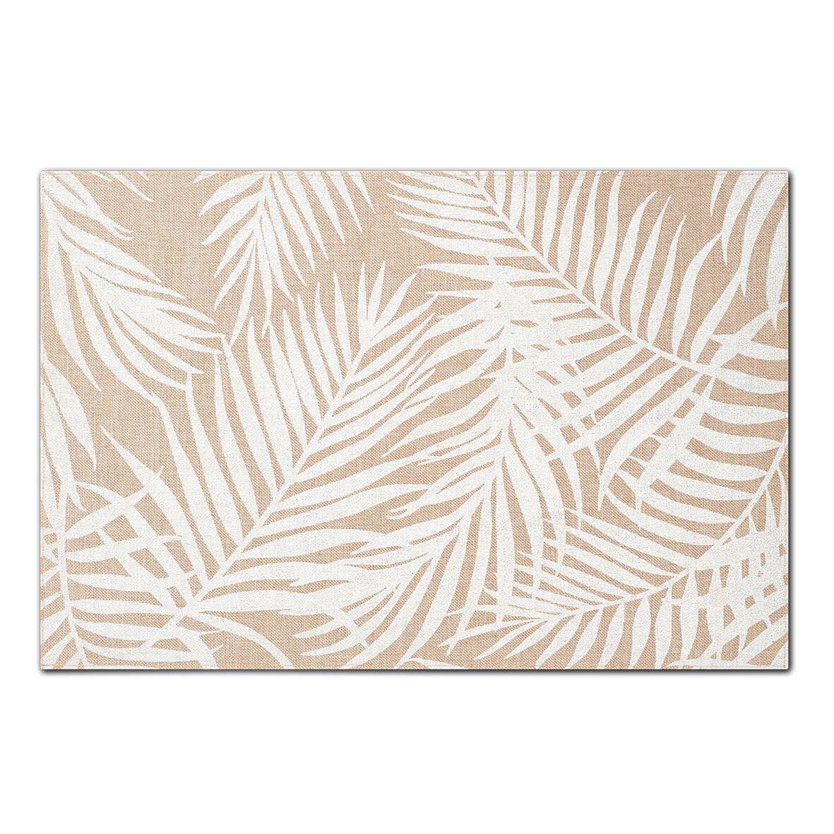 Zeller 27067 Platzset 'Palme', Polyleinen, weiß, ca. 45 x 30-1