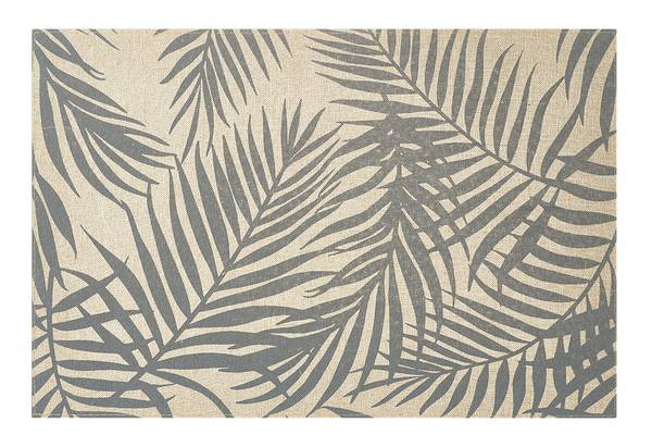 Zeller 27066 Platzset 'Palme', Polyleinen, grau, ca. 45 x 30