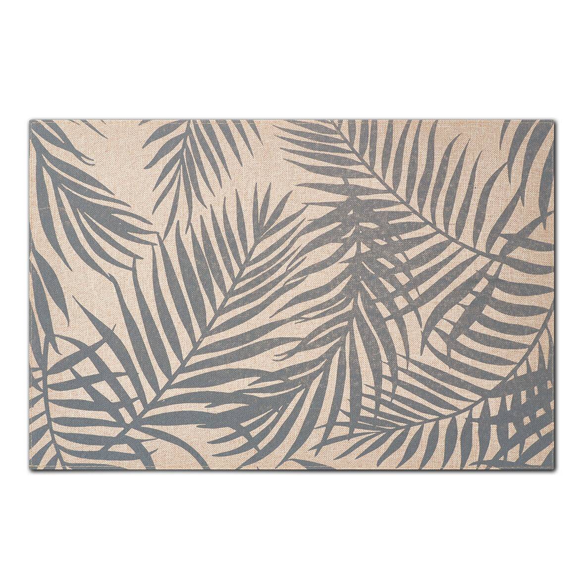 Zeller 27066 Platzset 'Palme', Polyleinen, grau, ca. 45 x 30-1