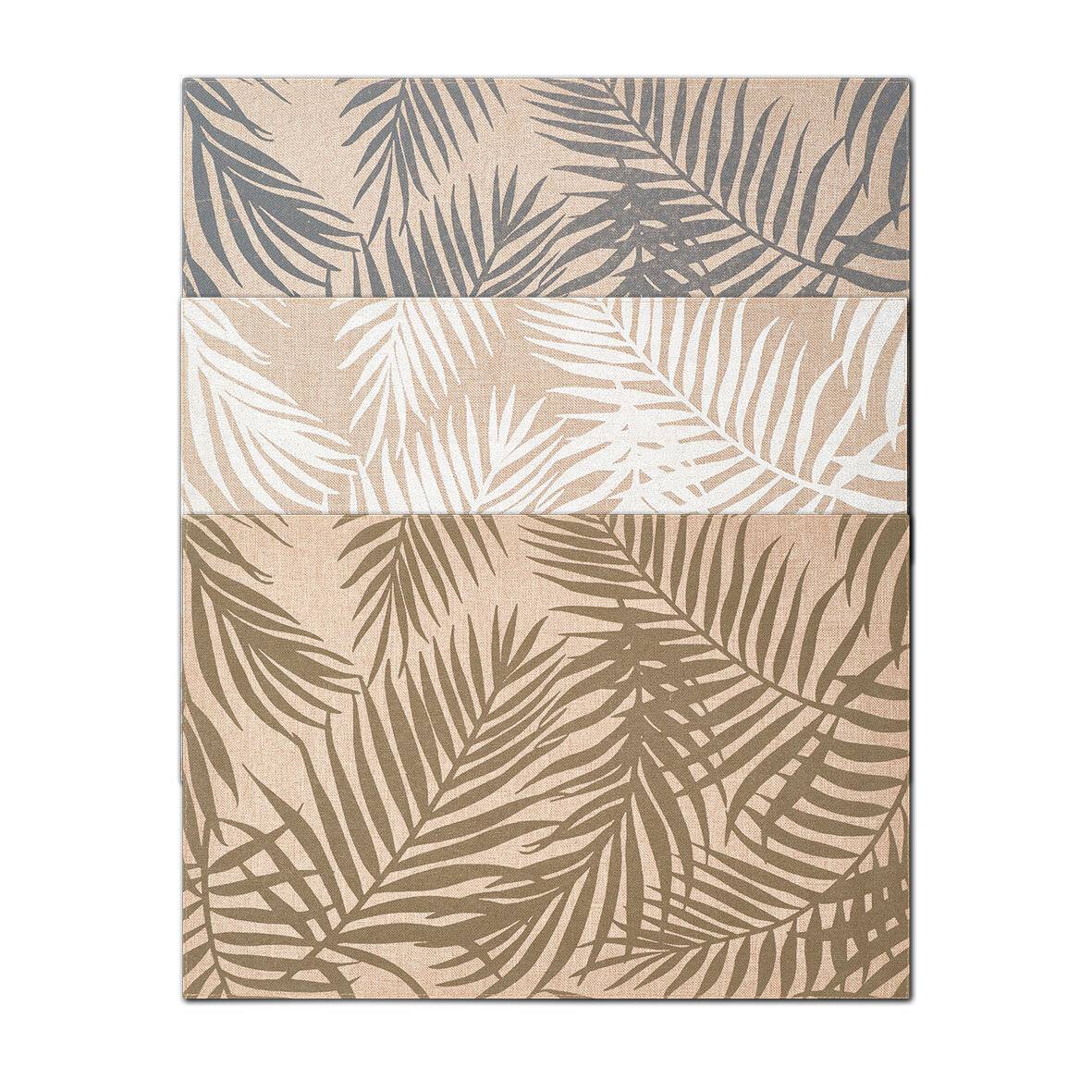 Zeller 27066 Platzset 'Palme', Polyleinen, grau, ca. 45 x 30-2