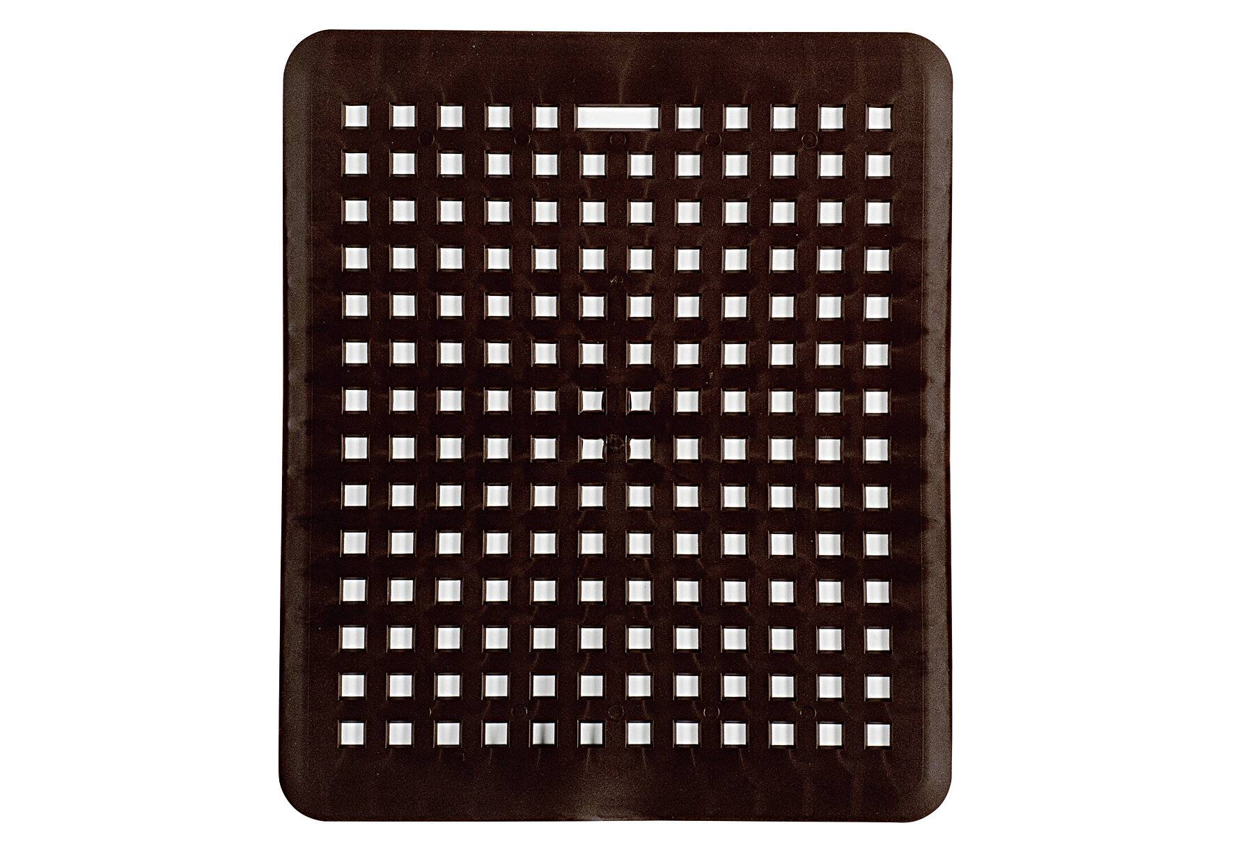 Spülbeckenmatte eckig braun Spüle Becken Abwasch 31,5 x 27