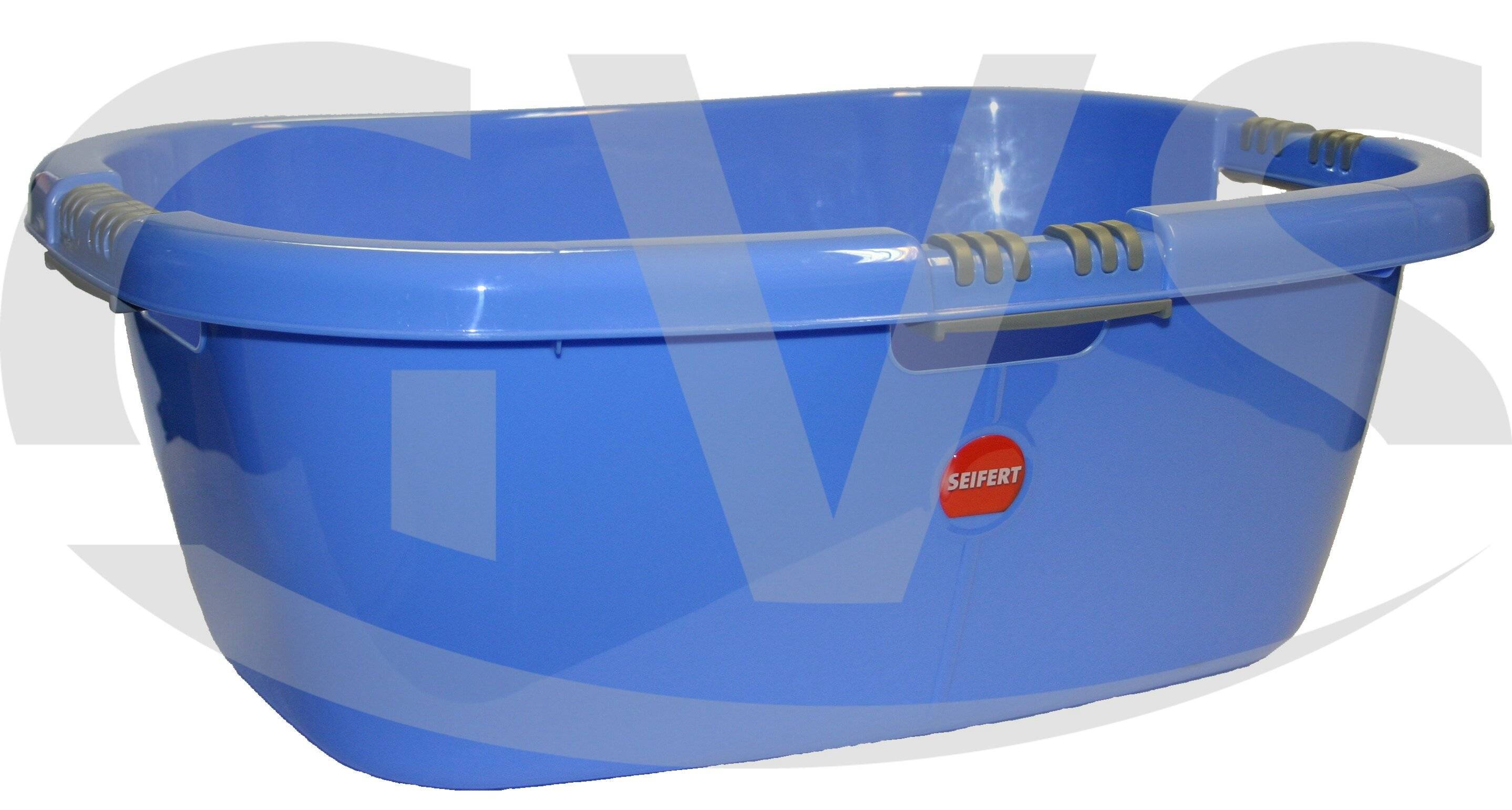 LOCKWEILER Wäschewanne Ergo mit Softgriff 65 l 65x45x25cm blau