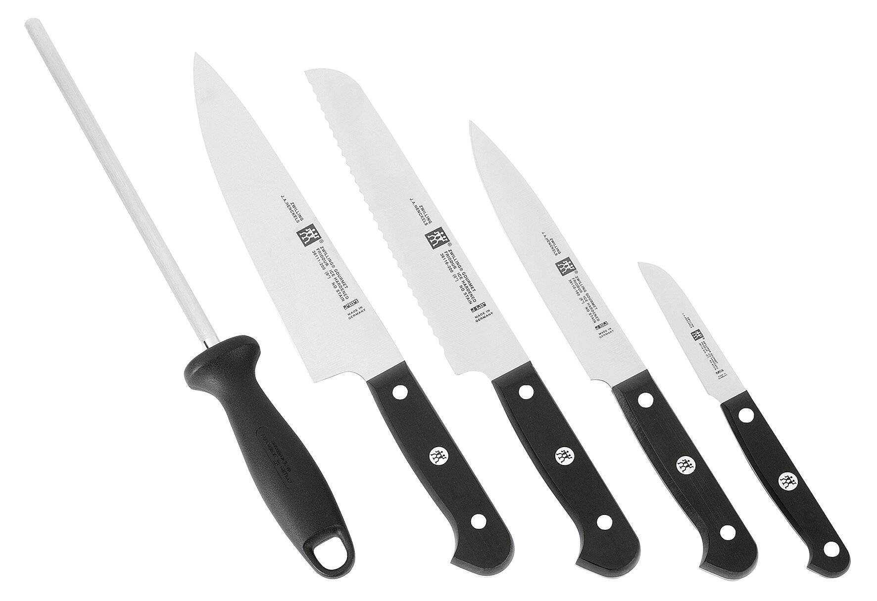 ZWILLING Gourmet, Messer-Block/Besteck-Set, Edelstahl, Kunststoff, Holz, Edelstahl, Schwarz-1