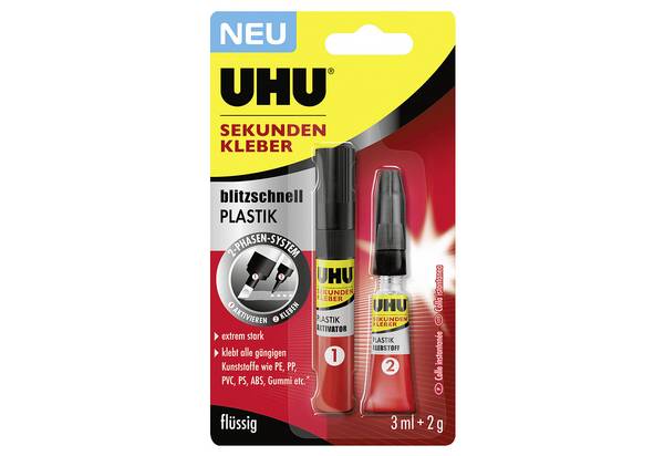 UHU 46140 Sekundenkleber Plastik,