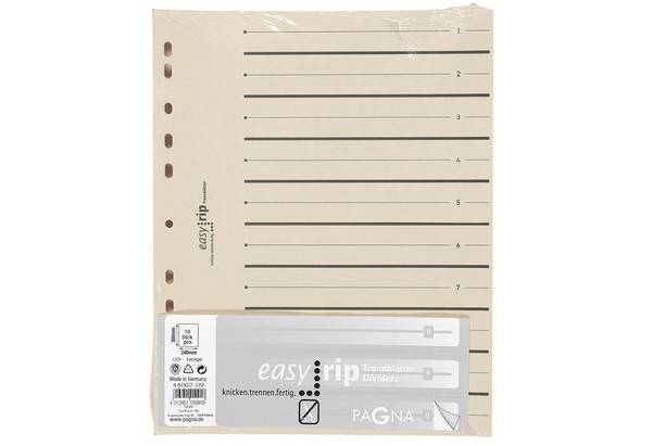 Pagna 44062-09 Trennblätter, A4, Easy Rip, 10 Stück,