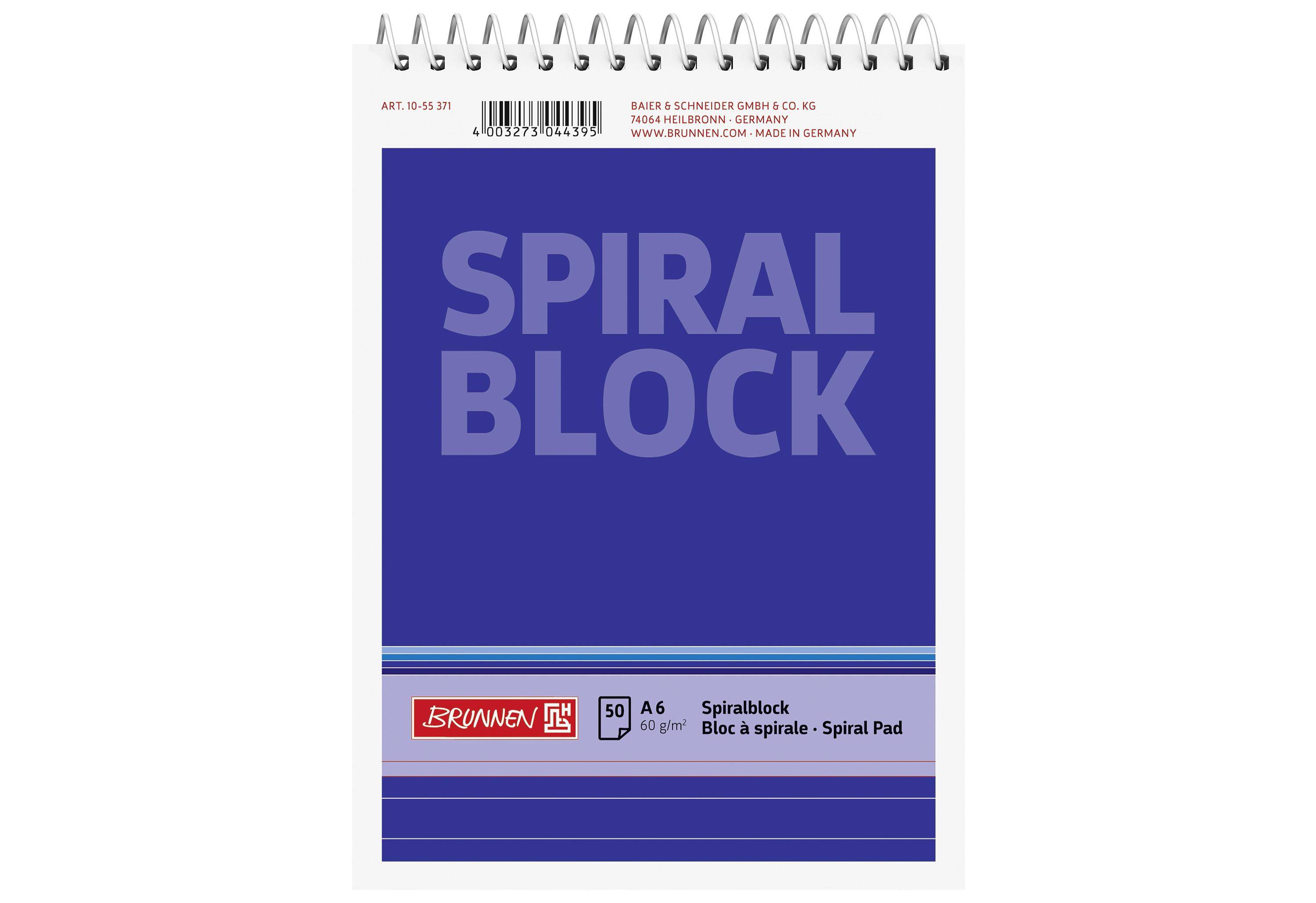 SPIRALBLOCK A6 LIN 50BL 60G-1
