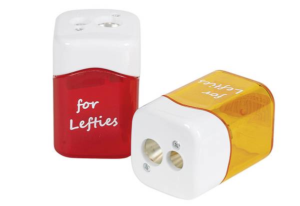 M+R Dosenspitzer Quattro Swing doppelt für Linkshänder farbig sortiert