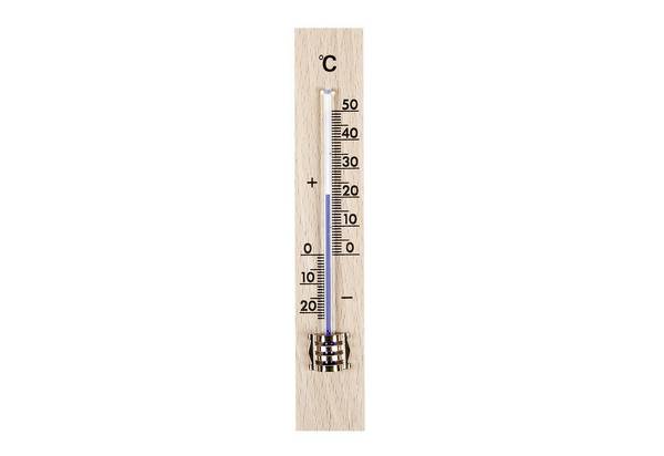 TFA Zimmer-Thermometer Holz 15x2,6cm