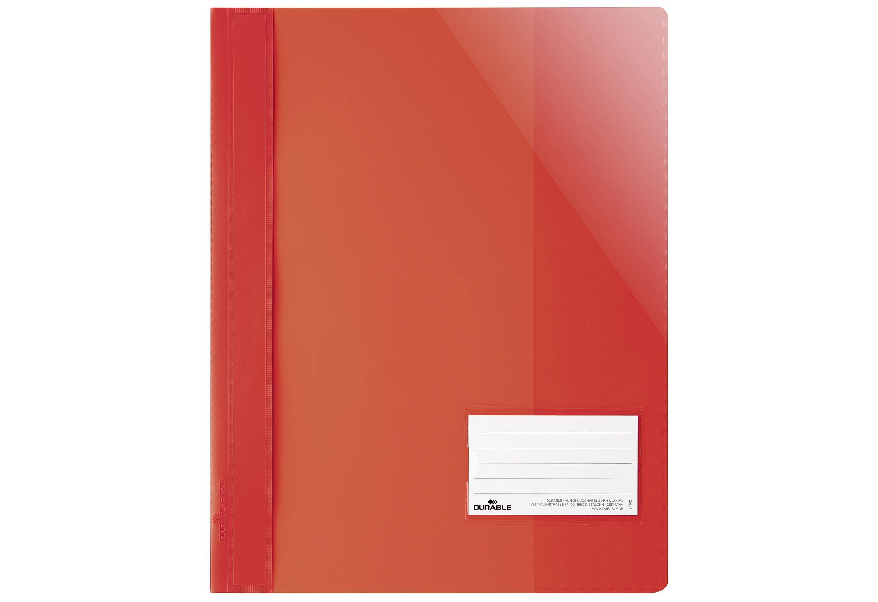 DURABLE Sichthefter A4 extra stark rot
