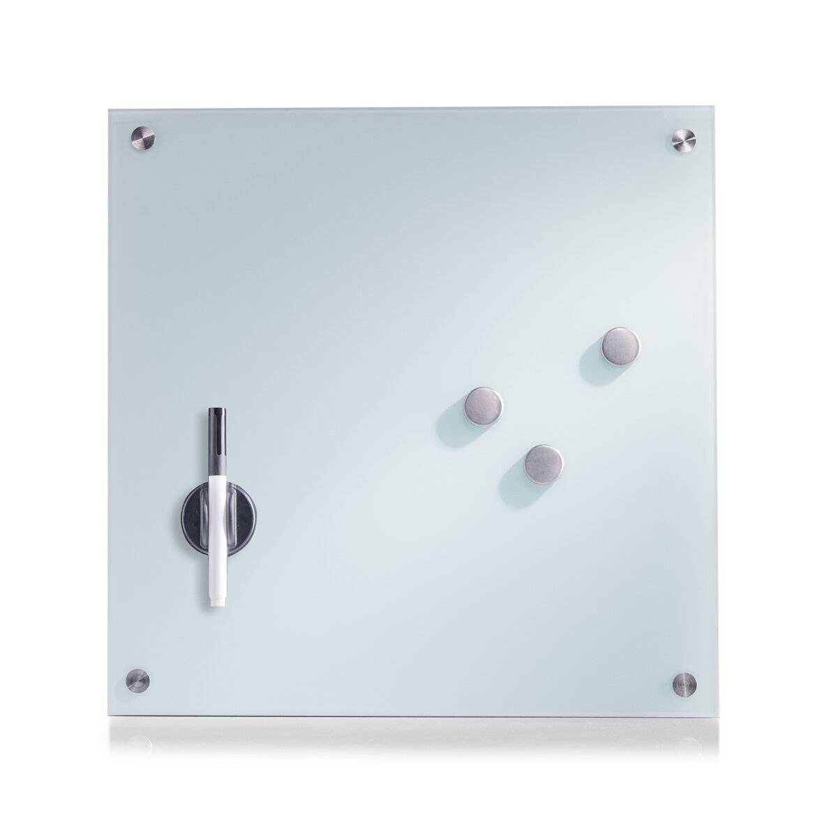 Zeller Present 11604 Memobord, Glas, rot, ca. 40 x 40 x 2-1