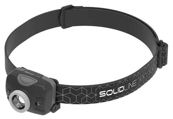 Solidline SH2 LED Stirnlampe, fokussierbar, mit Batterie betrieben, schwenkbarer Kopf, 200