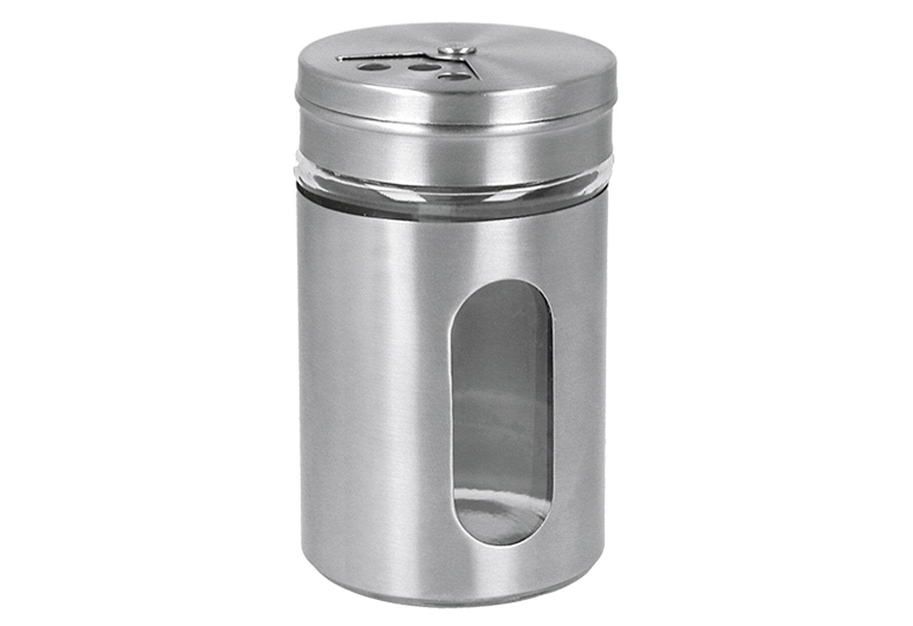 METALTEX Gewürzstreuer Glas/Edelstahl 5x8,2cm 100ml-0
