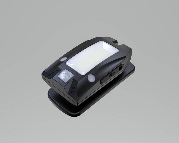 Solidline SC4R LED Clip-Leuchte, wiederaufladbar, 200 Lumen, 75 Stunden Leuchtdauer, inkl.