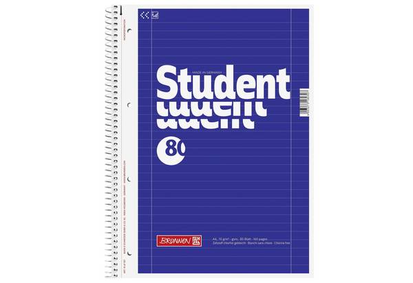 Brunnen Collegeblöcke Student A4 Lineatur 27, 80