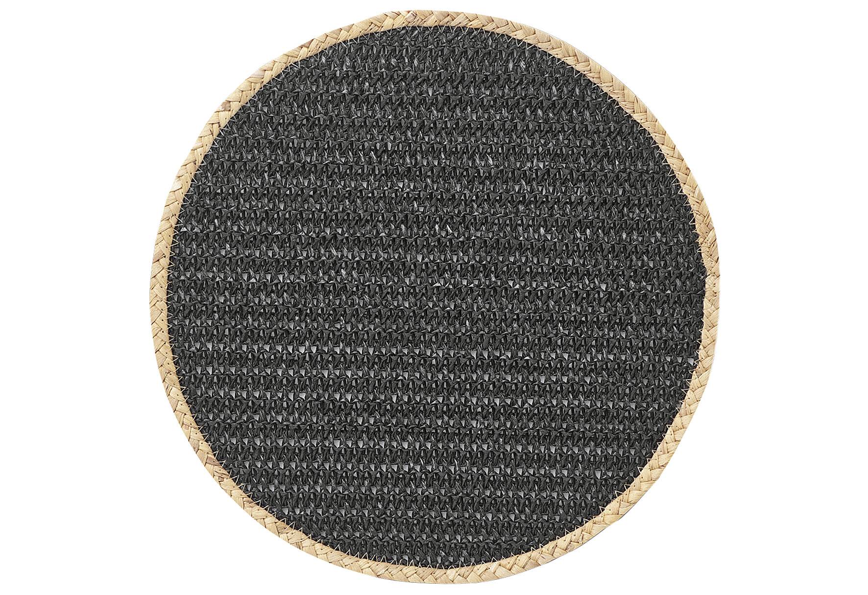 Zeller 27037 Platzset 'Nature', Papier-Mix, schwarz, ca. Ø 38-0