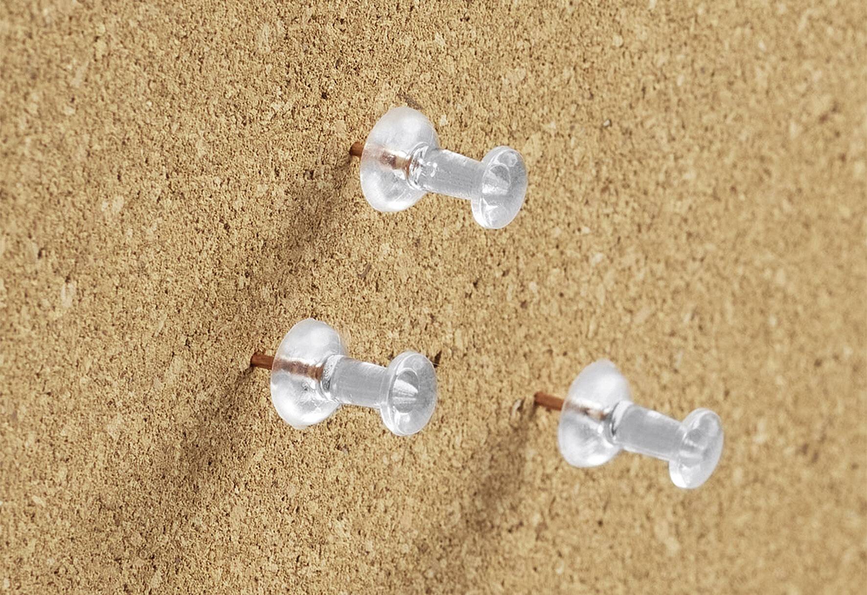 Zeller Present Push Pins, transparent/roségold (25er Pack)