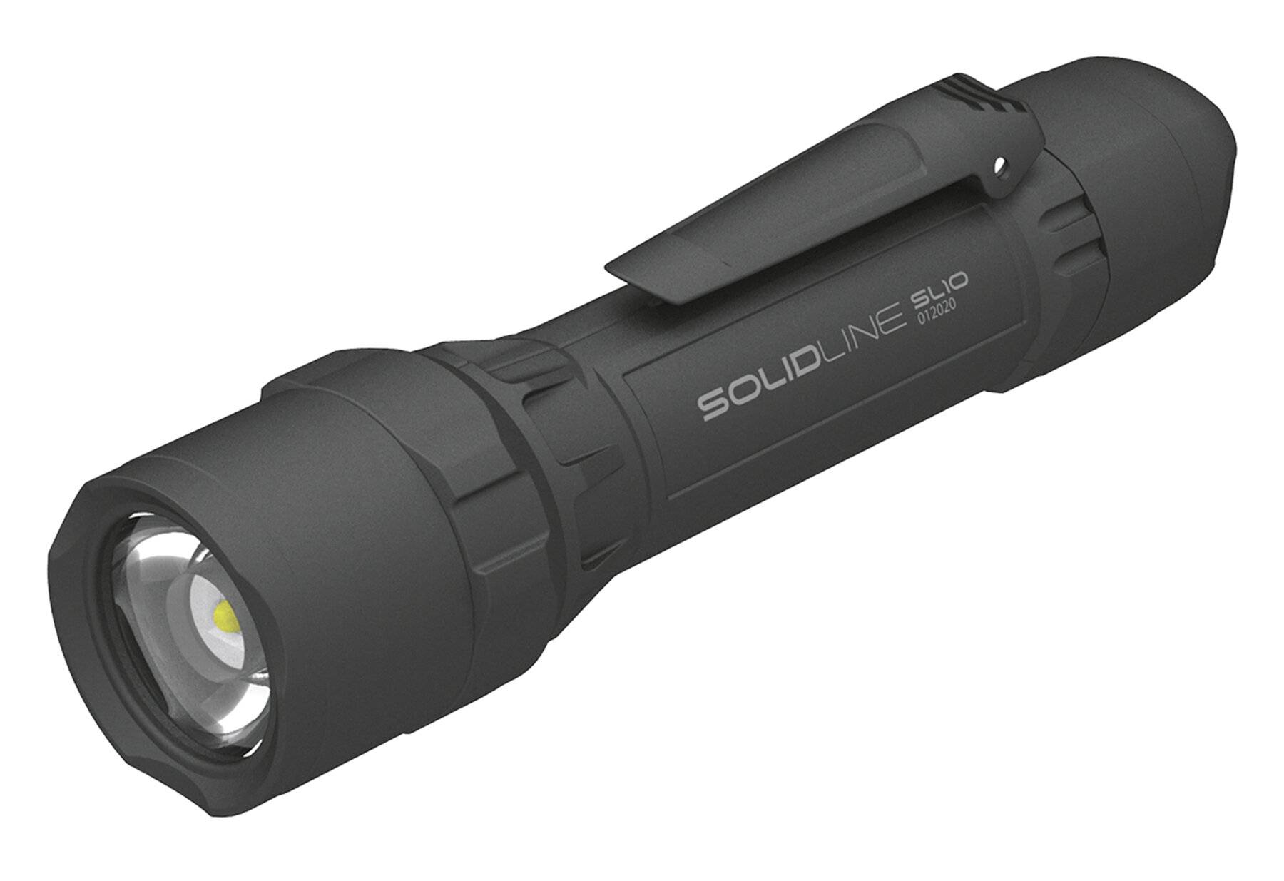 Solidline SL10, LED Taschenlampe, fokussierbar, 750 Lumen, 250 Meter Leuchtweite, 35 Stunden-0