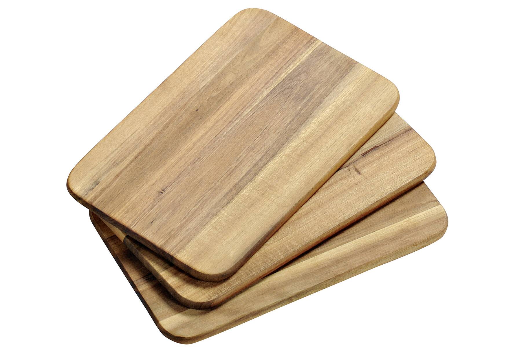 KESPER Frühstücksbrettchen Akazie 23x15x1cm 3er Set-0