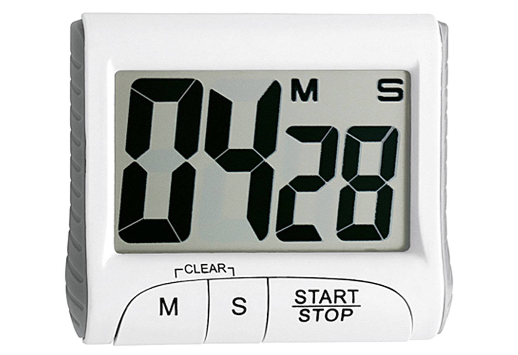 TFA-Dostmann 38.2021.02, Digitaler Küchentimer, Weiß, 99 min, Kunststoff, LCD, Magnetisch-0