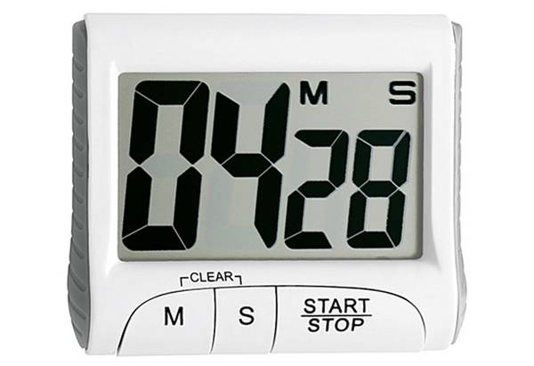 TFA-Dostmann 38.2021.02, Digitaler Küchentimer, Weiß, 99 min, Kunststoff, LCD, Magnetisch