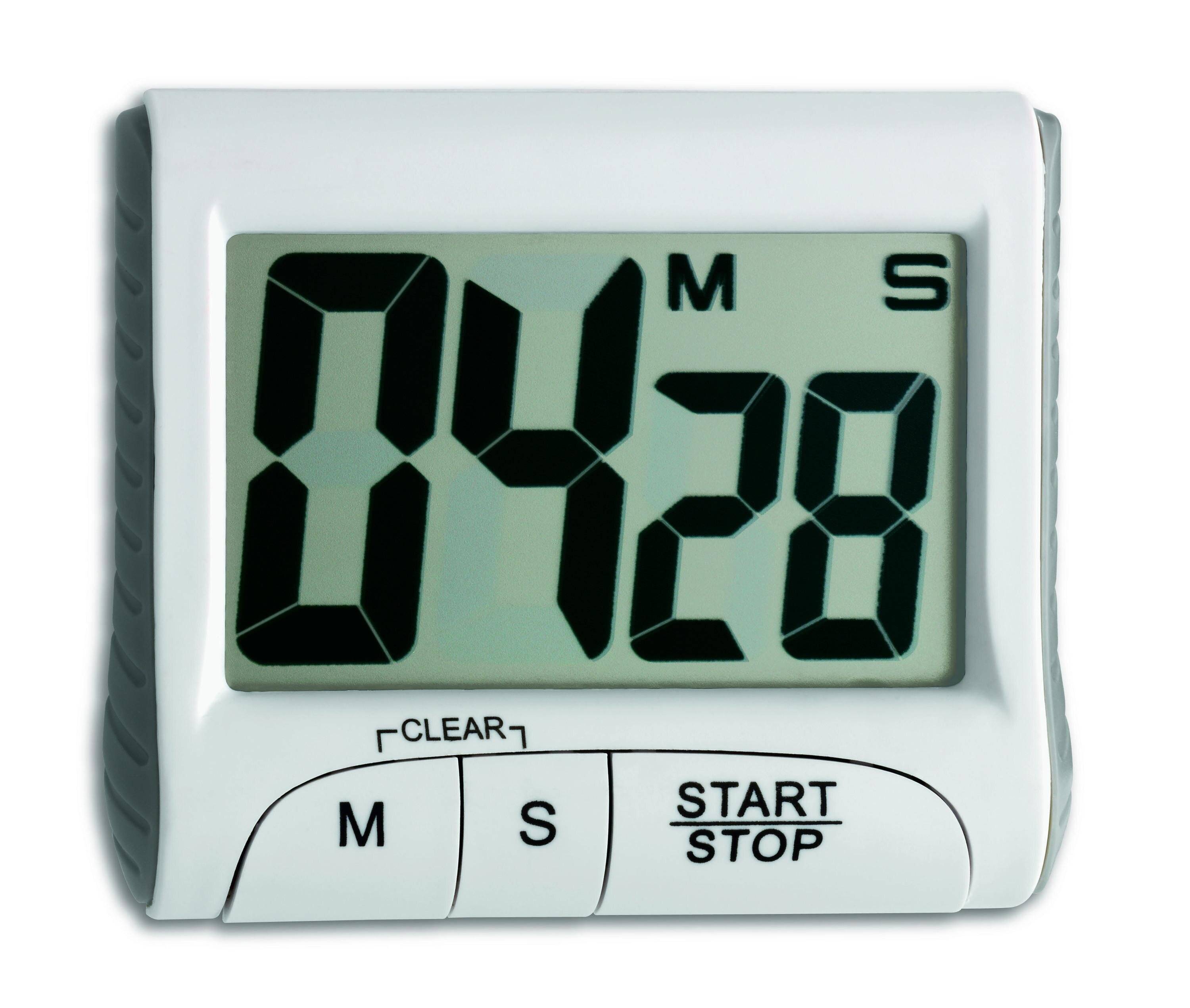 TFA-Dostmann 38.2021.02, Digitaler Küchentimer, Weiß, 99 min, Kunststoff, LCD, Magnetisch-1