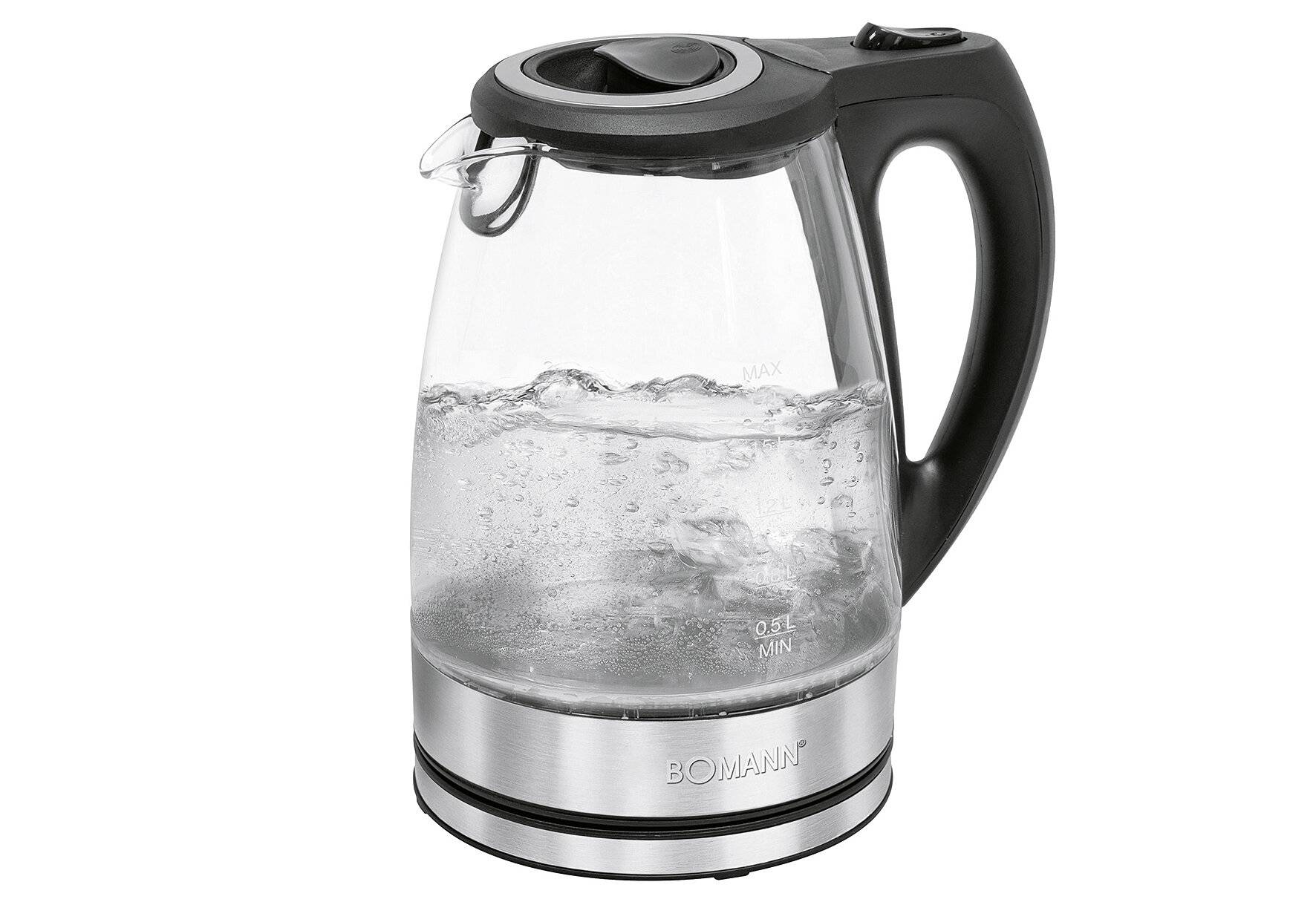 Bomann Glas-Wasserkocher WKS 6032 G CB, 1,7 Liter Füllmenge,-0
