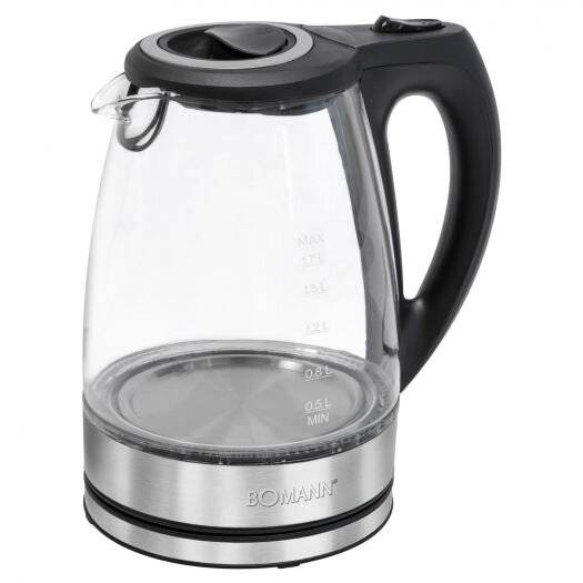 Bomann Glas-Wasserkocher WKS 6032 G CB, 1,7 Liter Füllmenge,-3