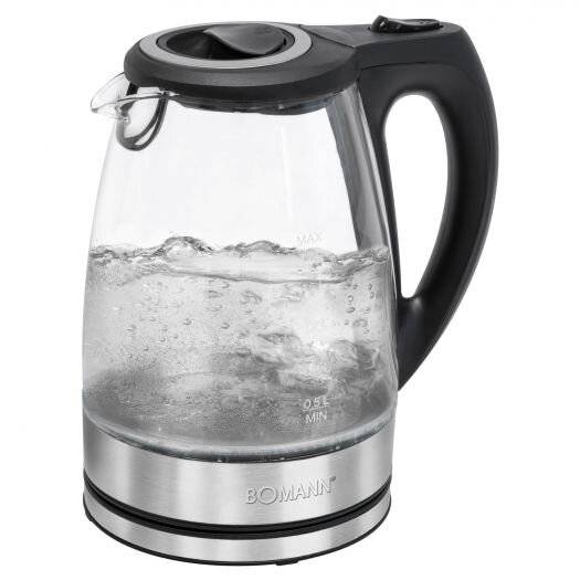 Bomann Glas-Wasserkocher WKS 6032 G CB, 1,7 Liter Füllmenge,-4