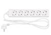 REV 0512362555 Steckerleiste, Mehrfachsteckdose 6fach, Kabel 1,4m, max. 3500W,