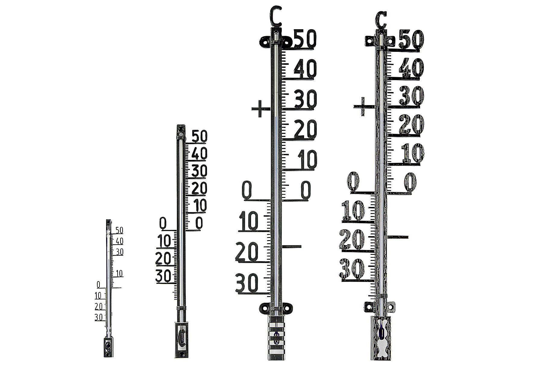 TFA-Dostmann 12.5002.01, Flüssigkeitsumgebungs-Thermometer, Outdoor, Analog, Metall, Wand, °C-0