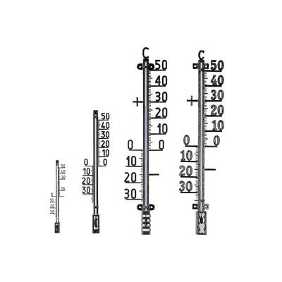 TFA-Dostmann 12.5002.01, Flüssigkeitsumgebungs-Thermometer, Outdoor, Analog, Metall, Wand, °C-0