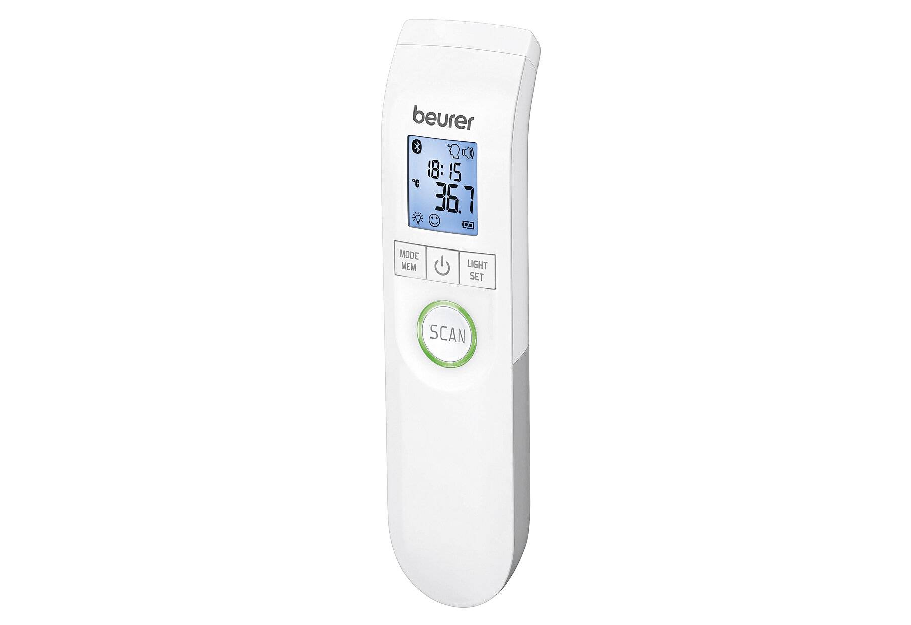 Beurer FT 95 Bluetooth, kontaktloses Infrarot-Fieberthermometer mit innovativer-1