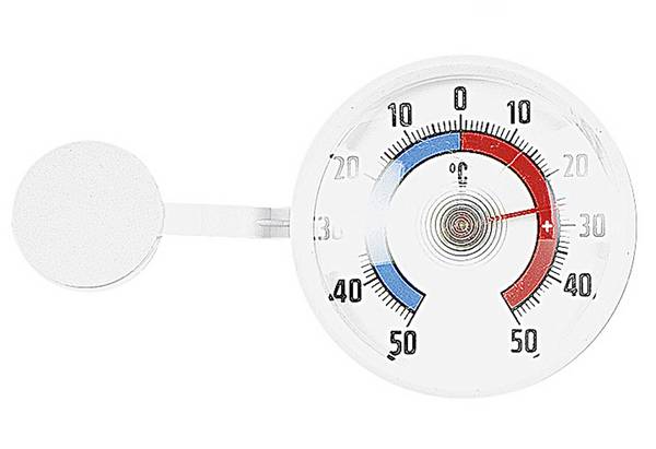 TFA Fenster-Thermometer mit Selbstklebefolie Ø7,3cm