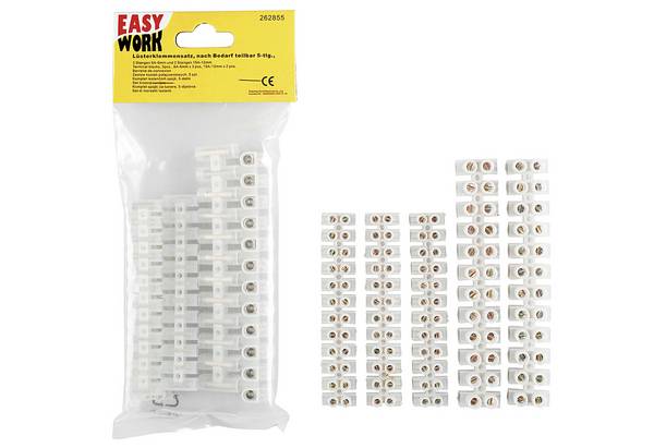 Lüsterklemmensatz je 2 Stangen 6A-6mm und 15A12mm, 1 Stange 30A-20mm