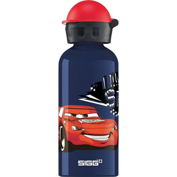 SIGG Cars Speed Kinder Trinkflasche (0.4 L), schadstofffreie Kinderflasche mit auslaufsicherem