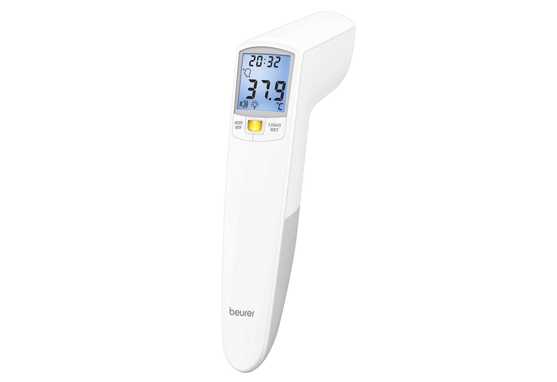 Beurer FT100 Fieberthermometer Mit Fieberalarm, Mit LED Beleuchtung, Berührungsloses messen-1
