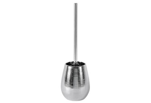 Toilettenbürste mit Halter Dakar 42 cm Keramik silber