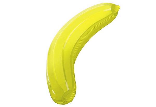 Rotho Fun Bananenbox, Kunststoff (PP) BPA-frei, Lime Grün, (24,5 x 12,0 x 5,1