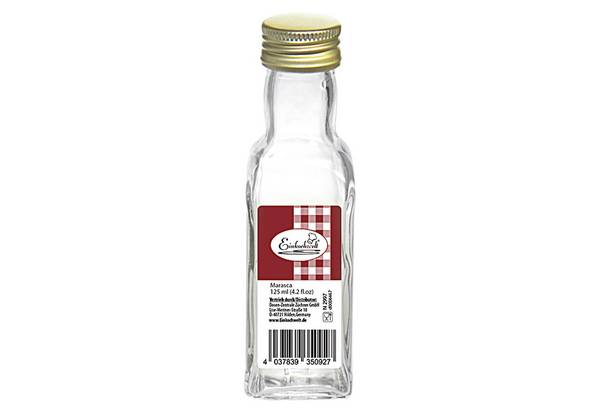 DOSEN-ZENTRALE Gradhalsflasche Marasca Einkochwelt 125 ml mit 31,5mm PP-Verschluss
