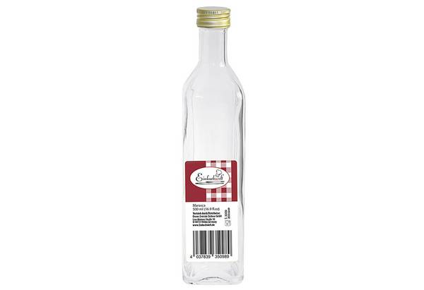 DOSEN-ZENTRALE Flasche Marasca Einkochwelt 500 ml mit 31,5mm PP-Verschluss