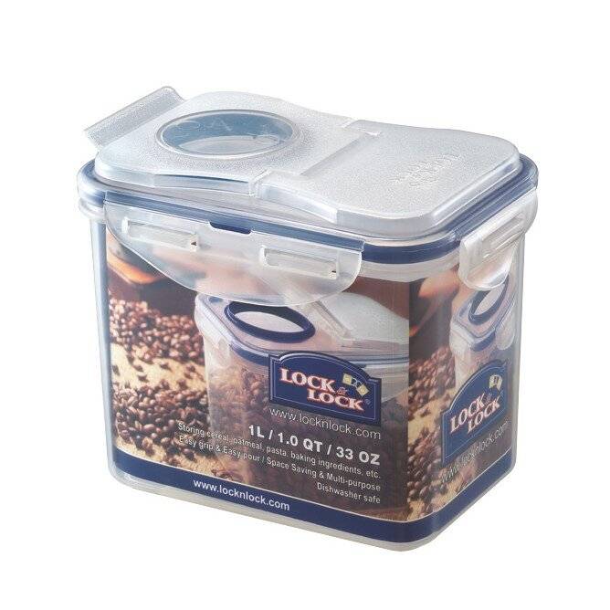 LocknLock PP Classic Aufbewahrungsbox, 151 x 108 x 124 mm, 1 L, 100 % Luftdicht, Cleveres-1