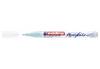 edding 5300 Acrylmarker fein - pastell-blau - 1 Acrylstift wasserfest - feine Rundspitze 1-2