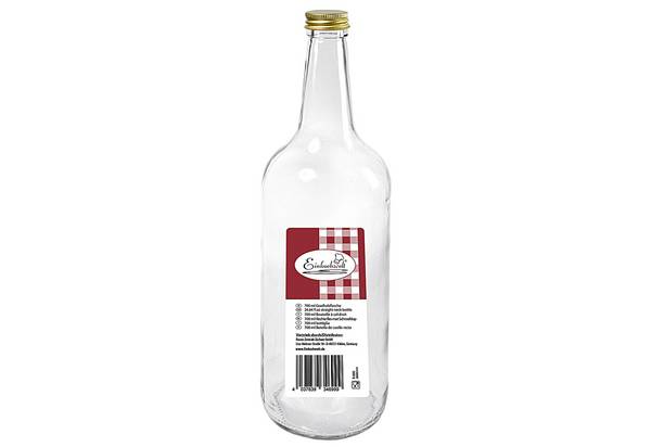 DOSEN-ZENTRALE Gradhalsflasche Einkochwelt 700 ml mit 28mm PP-Verschluss