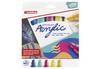 Edding 5000 Acrylmarker Breit, Blau, Orange, Violett, Türkis, Gelb, Meißel, Blau, Orange, Violett